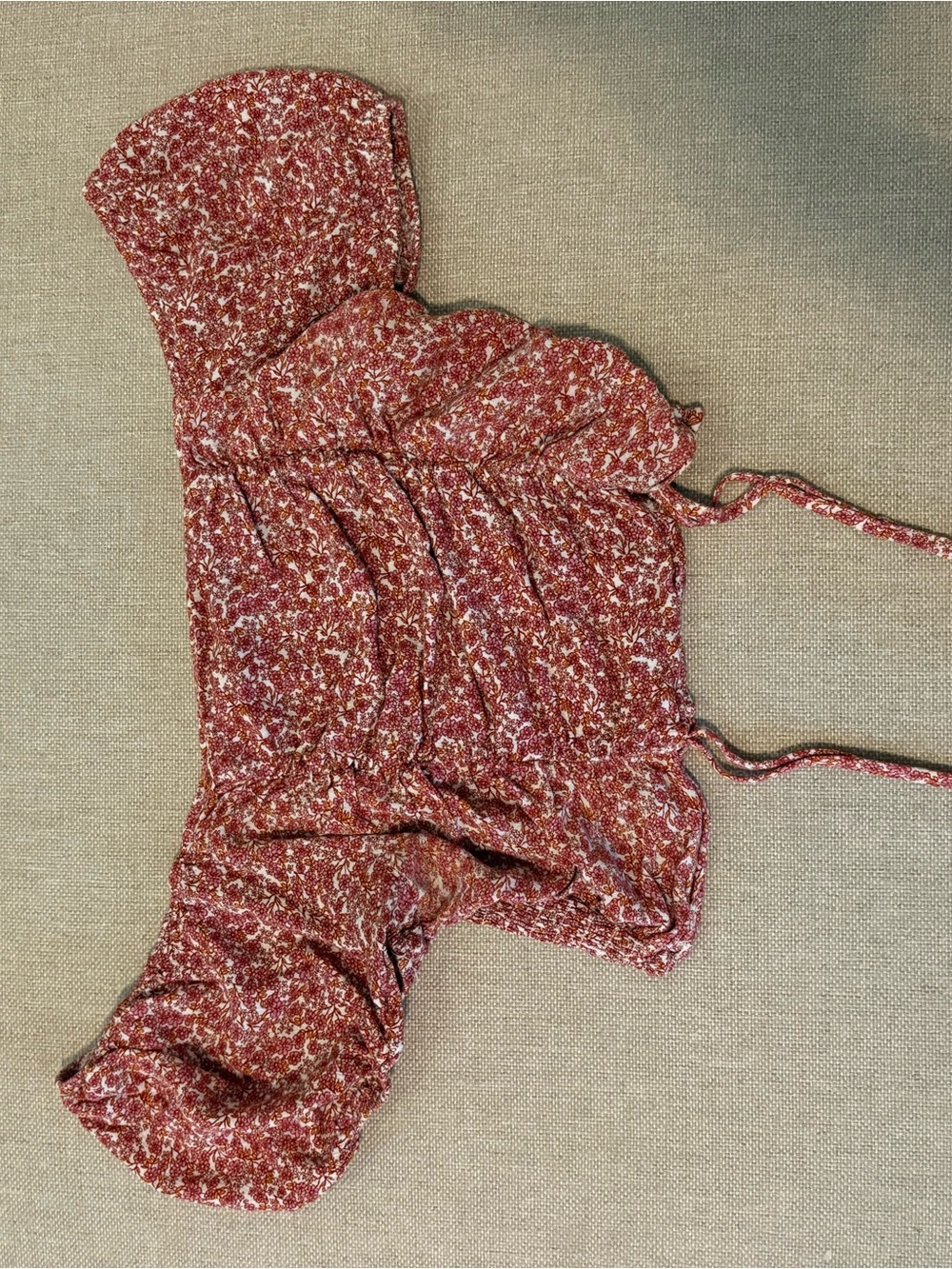 Liberty Love Rust Floral Smocked Camisole